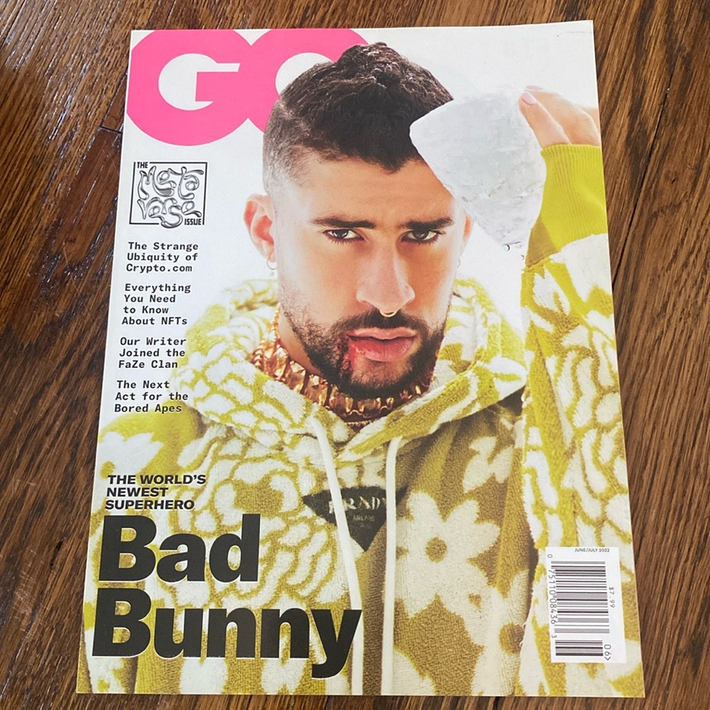 GQ Magazine - June/July 2022 - Bad Bunny - The Metaverse Issue   men’s magazines